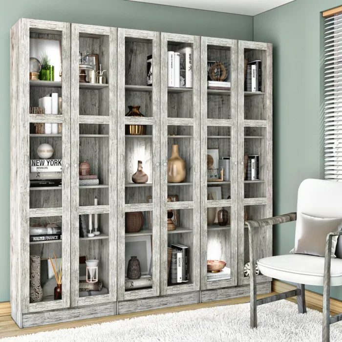 Estante Multiusos con Puertas de Acrílico