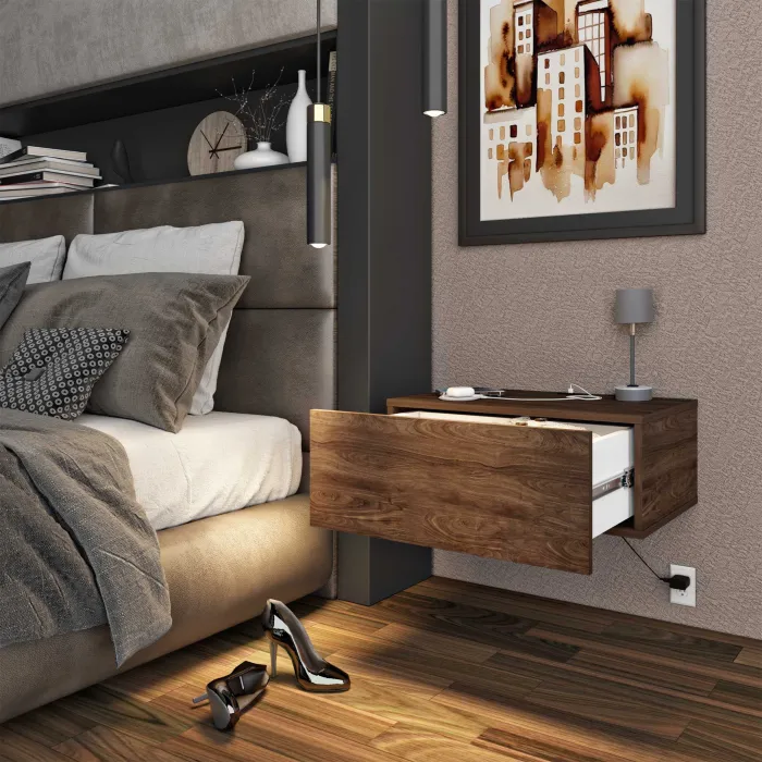 Repisa Cajón con USB