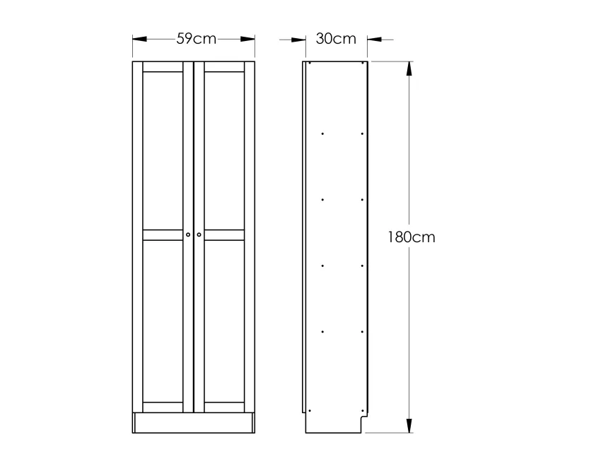 Estante Multiusos con Puertas de Acrílico