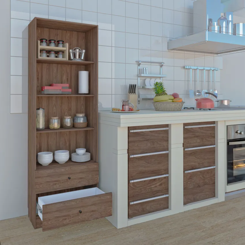 Estante Multiusos con 2 Cajones