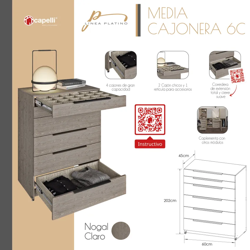 Media Cajonera PLATINO