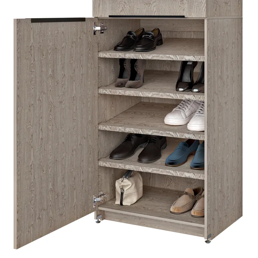 Zapatera con Colgador PLATINO